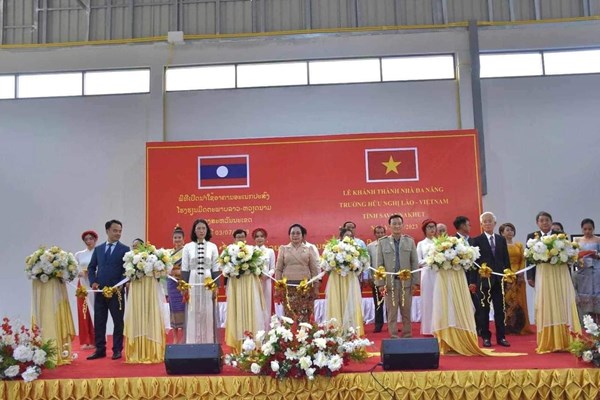 Khánh thành “Nhà thể thao đa năng” tại thành phố Kaysone Phomvihane - Anh 1