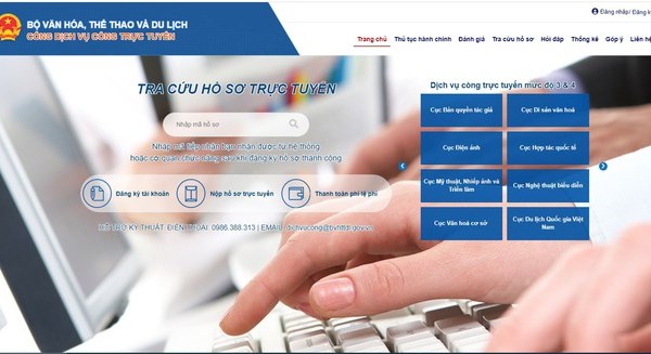 Nâng cao chất lượng và hiệu quả cung cấp dịch vụ công trực tuyến của Bộ VHTTDL - Anh 1