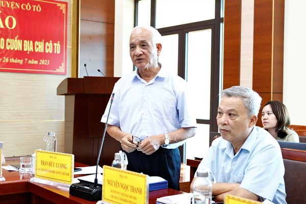 Hội thảo tham vấn ý kiến cho ấn phẩm Địa chí huyện Cô Tô - Anh 2