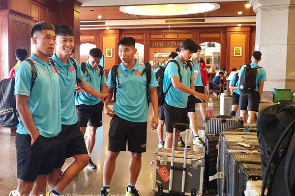 U23 Việt Nam đã đến địa điểm thi đấu giải U23 Đông Nam Á - Anh 1
