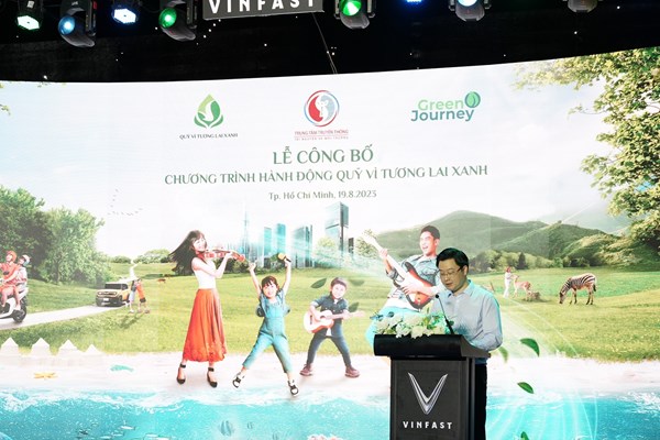 Vingroup công bố ​​​​​​​Chương trình hành động của Quỹ Vì tương lai xanh - Anh 1