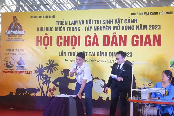 Bình Định: Hấp dẫn nghệ thuật Hội Chọi gà dân gian lần thứ nhất - Anh 2