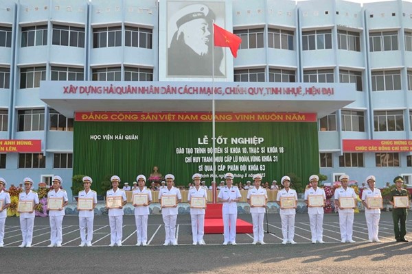 Học viện Hải quân: Tổ chức lễ tốt nghiệp các khóa đào tạo năm 2023 - Anh 3