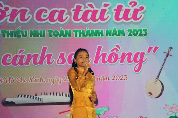 Trao giải Liên hoan Đờn ca tài tử thiếu nhi “Giải Cánh sen hồng