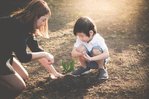 Lễ khai trường kiểu mới: Gieo hạt thay vì thả bóng bay! - Anh 1