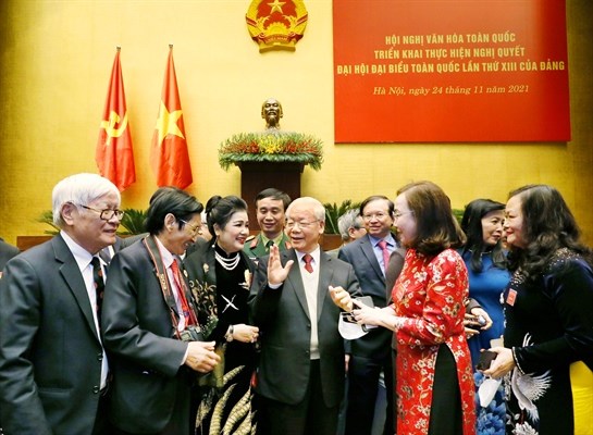 Lan tỏa thông điệp của Tổng Bí thư gửi ngành VHTTDL: Động lực mang lại khát vọng lớn cho đội ngũ văn nghệ sĩ - Anh 1