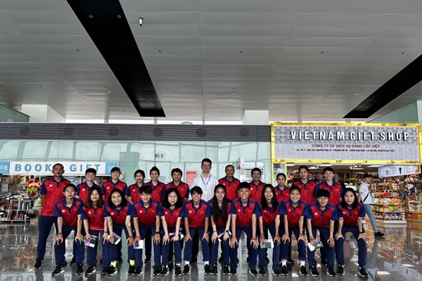 Tuyển nữ Việt Nam lên đường dự Asian Games 19 - Anh 1