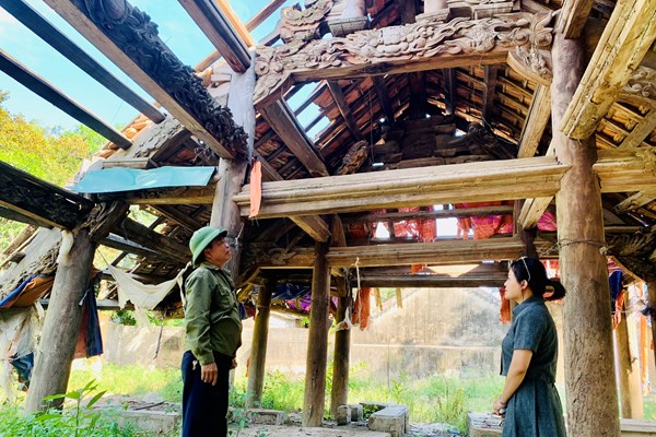 Đình cổ Nhân Hậu sắp sập, ai chịu trách  nhiệm? - Anh 3