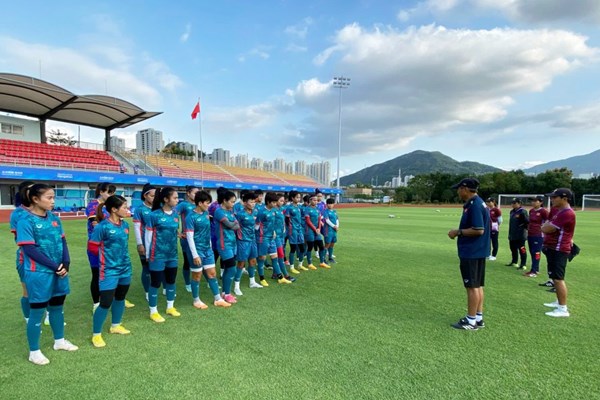 Tuyển nữ Việt Nam đặt mục tiêu vượt qua vòng bảng Asian Games 19 - Anh 1