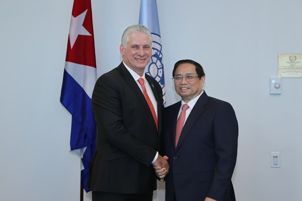Thủ tướng hội kiến Bí thư thứ nhất, Chủ tịch Cuba Miguel Díaz-Canel - Anh 1