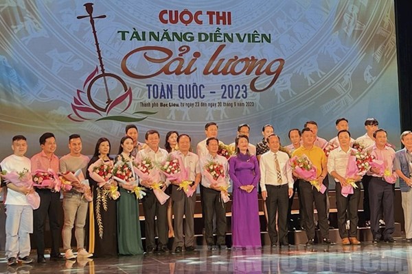 Cuộc thi tài năng diễn viên cải lương toàn quốc 2023: Bồi dưỡng thế hệ diễn viên Cải lương kế thừa - Anh 1