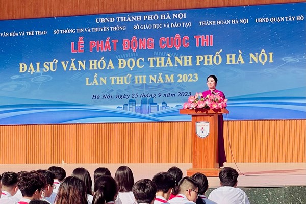 Phát động cuộc thi Đại sứ Văn hóa đọc TP. Hà Nội lần thứ III - Anh 1
