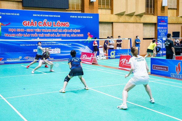 Gần 1200 VĐV đăng ký dự Giải Cầu lông học sinh- sinh viên TP. Hà Nội mở rộng - Anh 3