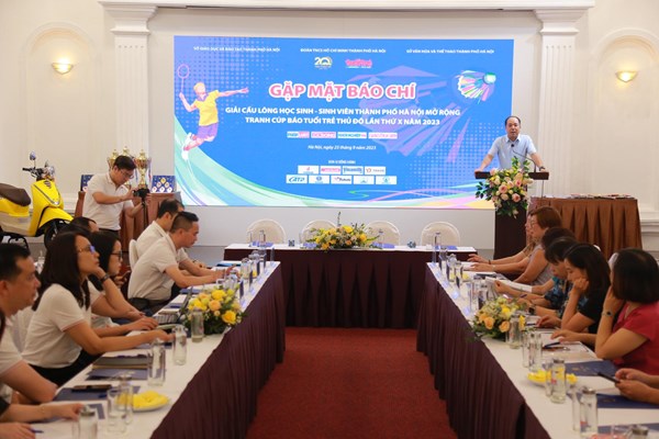 Gần 1200 VĐV đăng ký dự Giải Cầu lông học sinh- sinh viên TP. Hà Nội mở rộng - Anh 1