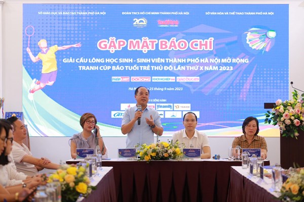 Gần 1200 VĐV đăng ký dự Giải Cầu lông học sinh- sinh viên TP. Hà Nội mở rộng - Anh 2