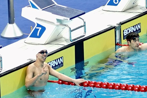 Kình ngư Nguyễn Huy Hoàng đặt mục tiêu vào top 8 Olympic 2024 - Anh 1