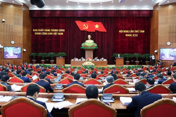 Ngày làm việc thứ tư Hội nghị Trung ương 8 khóa XIII - Anh 1