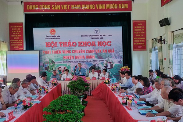 Hội thảo khoa học phát triển vùng chuyên canh cây ăn quả lớn nhất Quảng Ngãi - Anh 1