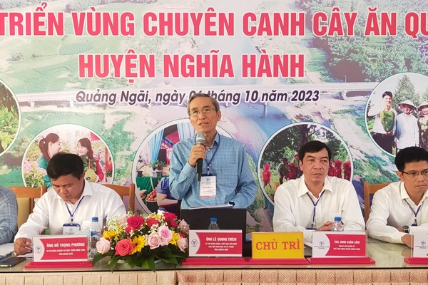 Hội thảo khoa học phát triển vùng chuyên canh cây ăn quả lớn nhất Quảng Ngãi - Anh 2