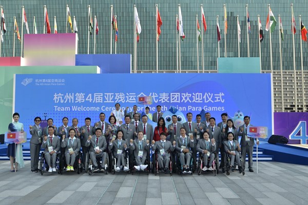 Lễ Thượng cờ Đoàn thể thao Việt Nam tại Asian Para Games 4 - Anh 5