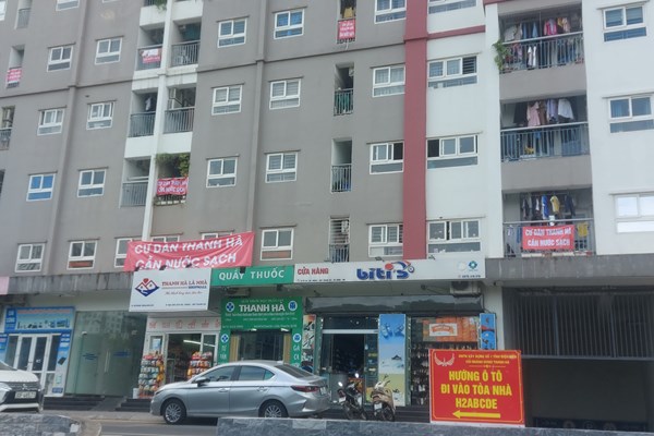 Khu đô thị Thanh Hà vẫn tiếp tục “khát” nước - Anh 1