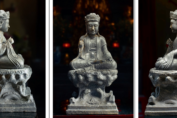 Tượng Quan Âm đá thời Lê Sơ - Bảo vật quốc Gia tại Bắc Ninh - Anh 1