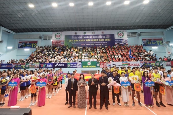 Khai mạc vòng II Giải bóng chuyền VĐQG 2023 Cúp Hóa chất Đức Giang 2023: Sẵn sàng cho những cuộc tranh tài hấp dẫn - Anh 1