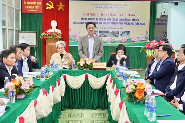 Đón bằng công nhận lễ hội Mừng cơm mới của người Bru-Vân Kiều xã Ngân Thủy là Di sản văn hóa phi vật thể quốc gia - Anh 3