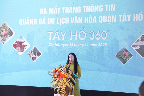 Ra mắt Trang thông tin điện tử Tây Hồ 360 - Anh 1