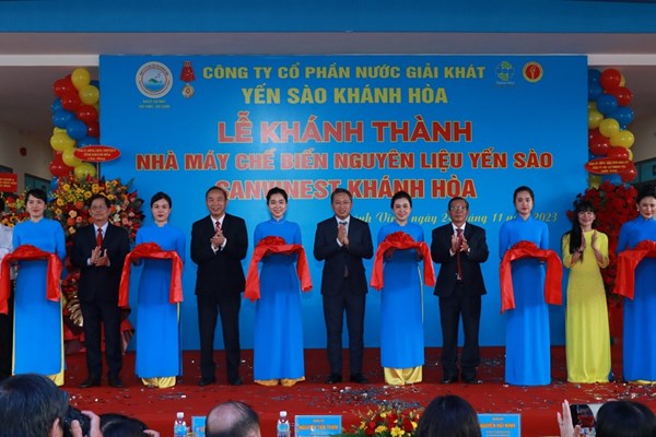 Khánh thành Nhà máy Chế biến nguyên liệu yến sào Sanvinest Khánh Hòa - Anh 1