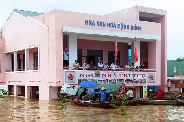 Hà Tĩnh phân bổ 18 tỉ đồng xây dựng 9 nhà văn hóa cộng đồng kết hợp chống lũ - Anh 1