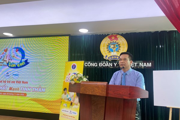 Bộ Y tế phát động Chương trình “24 giờ bên con” vì thế hệ trẻ Việt Nam khỏe mạnh - Anh 1