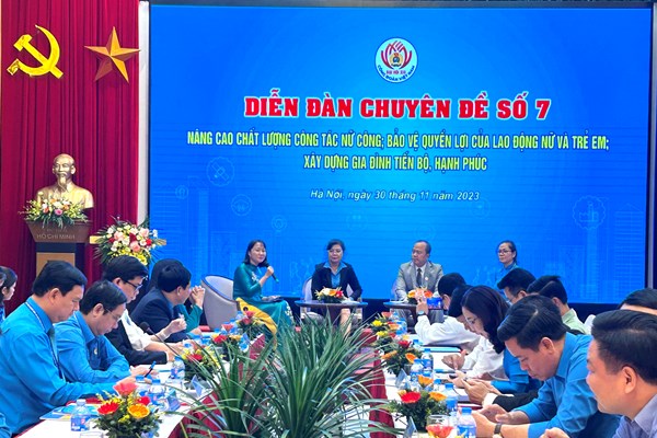 Vai trò của Công đoàn trong bảo vệ quyền lợi của lao động nữ, trẻ em và xây dựng gia đình hạnh phúc - Anh 2