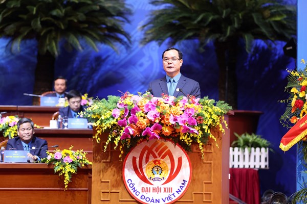 Bế mạc Đại hội XIII Công đoàn Việt Nam: Đổi mới tổ chức và hoạt động Công đoàn - Anh 2