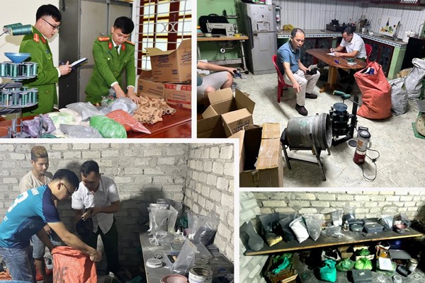 Xây hầm bí mật để sản xuất pháo trái phép - Anh 1