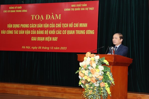 Vận dụng phong cách dân vận của Chủ tịch Hồ Chí Minh vào công tác dân vận - Anh 3