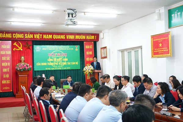 Bổ nhiệm Tổng Giám đốc Công ty TNHH MTV Môi trường Đô thị Hà Nội (Urenco) - Anh 5