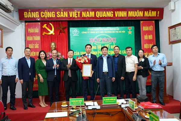 Bổ nhiệm Tổng Giám đốc Công ty TNHH MTV Môi trường Đô thị Hà Nội (Urenco) - Anh 1