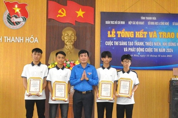 Thanh Hoá: Trao Giải cuộc thi sáng tạo trong thanh thiếu niên, nhi đồng tỉnh - Anh 1