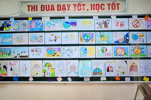 Thái Bình: Cách học sinh THCS “Nói không với thuốc lá điện tử” - Anh 1