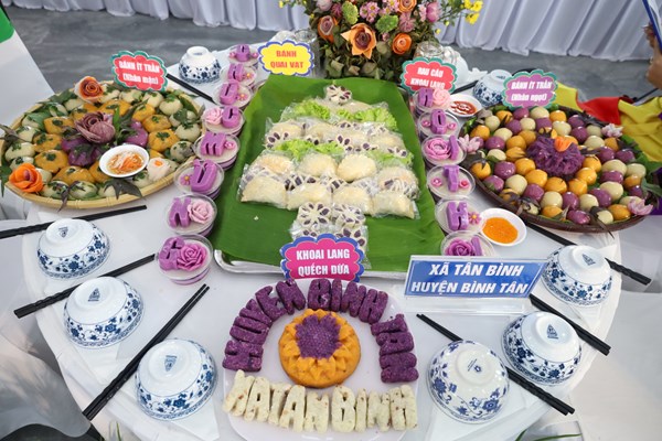 Vĩnh Long: 100 món ăn, thức uống được chế biến từ khoai lang - Anh 3