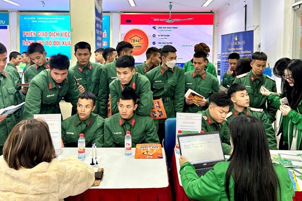 Cung cấp thông tin thị trường lao động cho bộ đội xuất ngũ - Anh 1