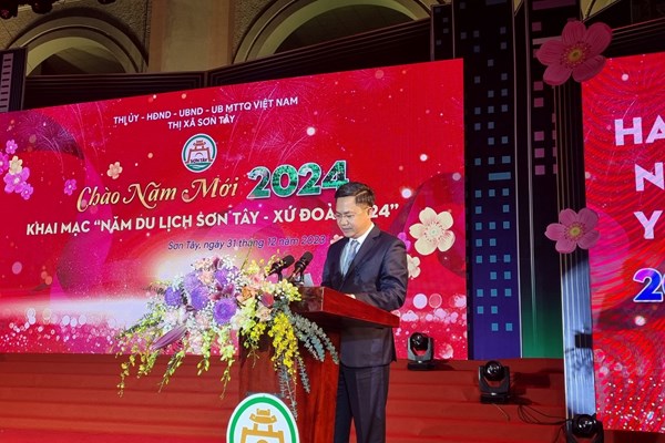 Khai mạc Năm du lịch Sơn Tây - xứ Đoài 2024 - Anh 1