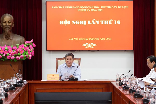 Hội nghị lần thứ 16 Ban chấp hành Đảng bộ Bộ VHTTDL - Anh 1
