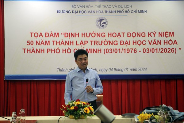 Công bố Quyết định bổ nhiệm Hiệu trưởng Trường ĐH Văn hóa TP.HCM - Anh 2