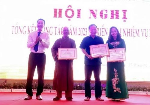 Hội Bảo tồn Di sản văn hóa và Du lịch tâm linh tỉnh Khánh Hoà tổng kết công tác năm 2023 - Anh 1