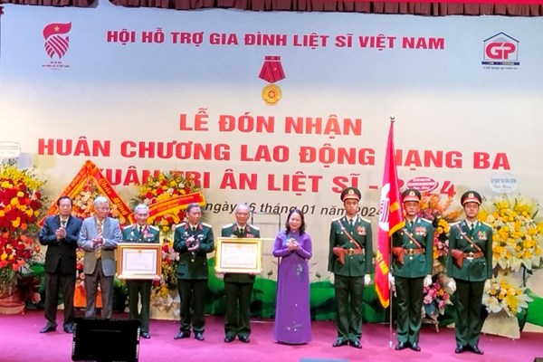 Hội Hỗ trợ gia đình liệt sĩ đón nhận Huân chương Lao động hạng Ba - Anh 1