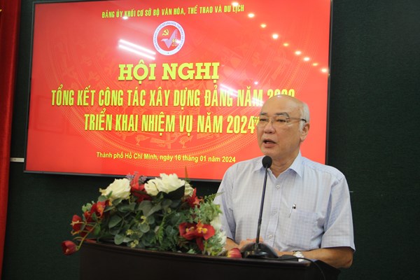 Đảng ủy Khối cơ sở Bộ VHTTDL: Quan tâm phát triển đảng viên trong đội ngũ văn nghệ sĩ, giảng viên, sinh viên - Anh 3