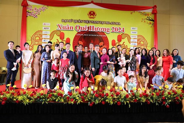 Tết cộng đồng “Xuân Quê hương – 2024” tại Myanmar - Anh 1