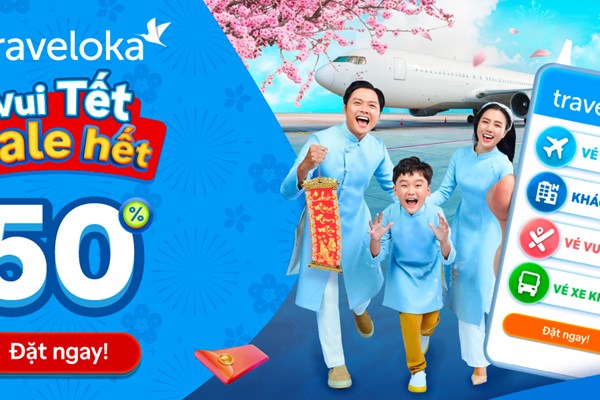 Nhu cầu đặt vé máy bay trên nền tảng Traveloka tăng vọt dịp Tết Nguyên Đán 2024 - Anh 1